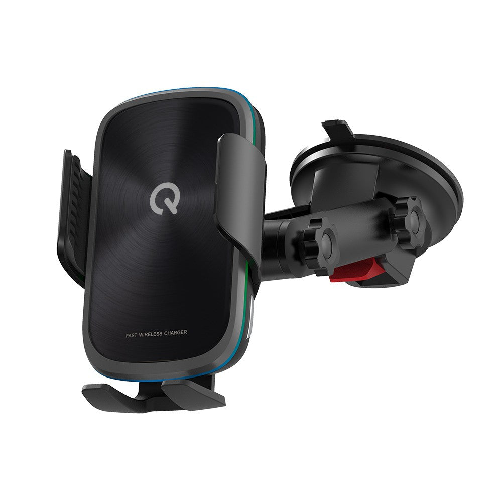 iQuick Q5 15W Wireless Charging Induction Car Holder With Gradient Light